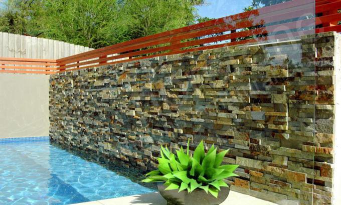 Norstone Stacked Stone Veener Rock Panels for Pools